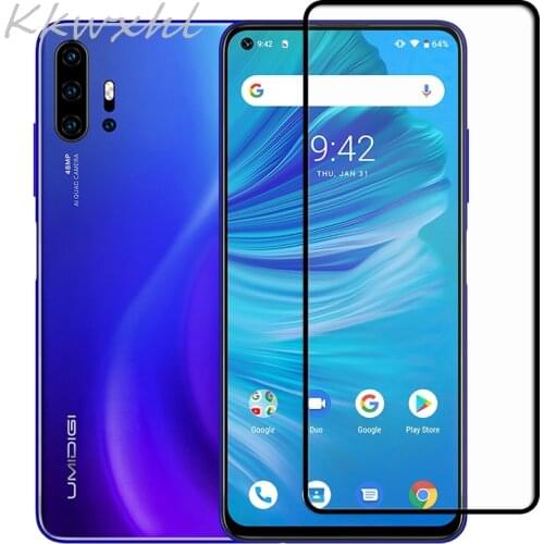 Tempered Glass For UMIDIGI Power 3 POWER3 Full GULE Cover 9H Protective film Screen Protector FOR UMIDIGI F2 6.53"