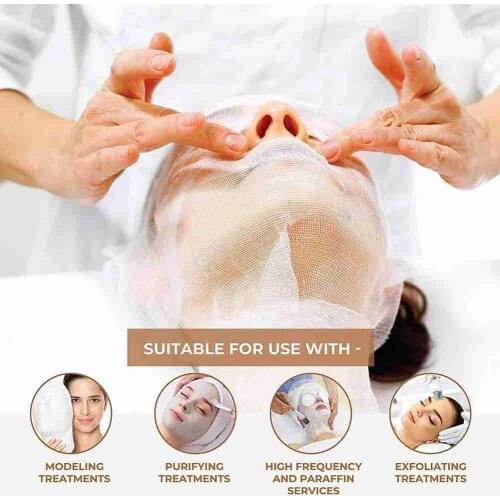 100 Sheets Of Beauty Seaweed Gauze DIY Manual Moisturizing For Use Water Gauze Lock Disposable Cloth Mask Beauty Salons Fac P4Q2