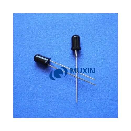 100pcs LED 5mm 940nm IR Infrared Receiving Diode Round Tube Black Light Lamp Receiver 5MM led IR/PT/PD diodes