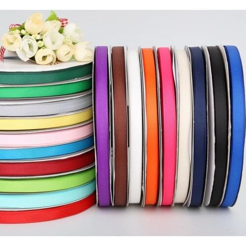 100Yard 10mm(3/8") Grosgrain Ribbons Handmade DIY Headwear Accessories Wedding Decorative Gift Wrap