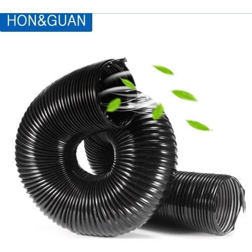 2M Flexible Air Ducting Transparent Hose 100 125 150mm Watertight High Pressure PVC Steel Hose Air Ventilation Pipe for Kitchen