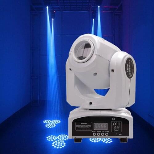 30W White Shell LED Moving Head Spot Light 8 gobos effect stage lighting 30W DMX Mini Stage LED Moving Head Spot Lights