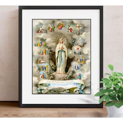 5D DIY Diamond Painting Religious Full Square New Arrival Home Decoration Diamond Embroidery Portrait Religion Icons