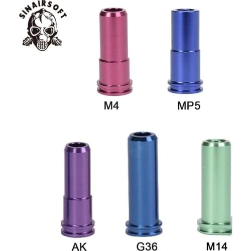 CNC Aluminum O-ring Air Super Seal Nozzle for M4 G36 M14 AK MP5 SCAR Series Airsoft Paintball Shooting Hunting Accessories
