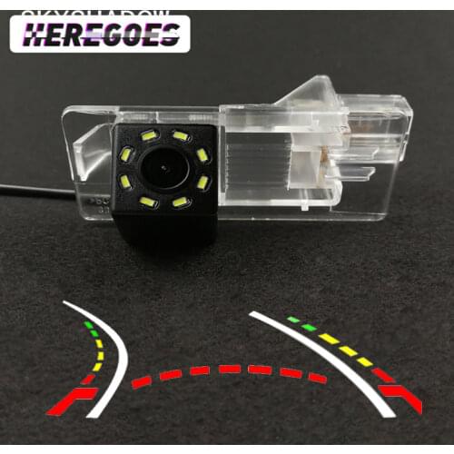 Wireless Rear View Car CCD Rear Camera Fisheye 4 8 12 LED Dynamic Night Vision for Renault Fluence Renault Clio 4 2014 2015