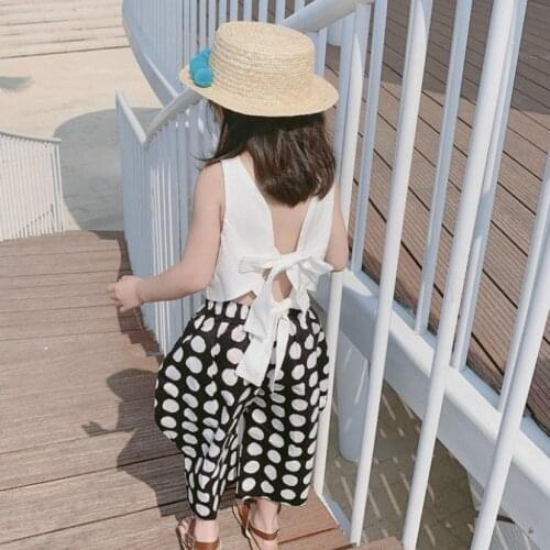 Children 2021 Summer Outfits 4 5 6Y Children Cotton Clothing Sets For Girls Set Suits T-shirt + Pants Baby Tracksuit