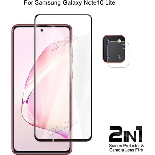 For Samsung Galaxy Note 10 Lite Front Screen Protector Protective Tempered Glass & Camera Lens Film