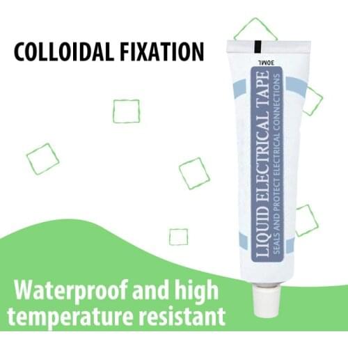 Insulating Glue Liquid Insulation Electrical Tape Tube Paste Waterproof Anti UV Fast Dry Hardware Good Temperature Resistance