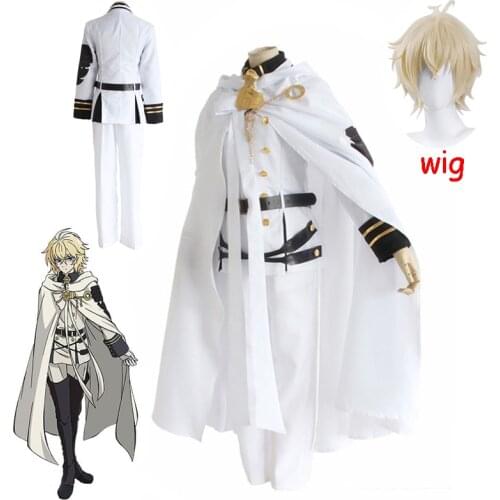 Hot!Seraph of the end vampire reign anime cosplay costumes mikaela hyakuya cosplay costume halloween party owari no seraph cos