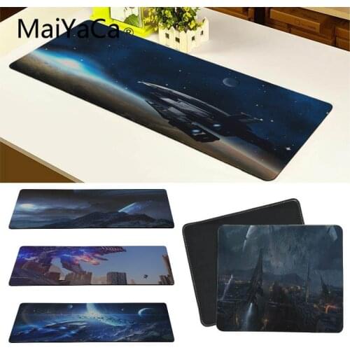MaiYaCa New Arrivals Mass Effect Customized MousePads Computer Laptop Anime Mouse Mat High Quality DIY Picture With Lock edge