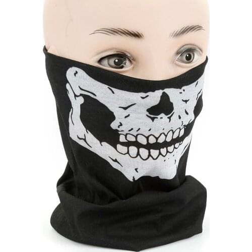 Adult Man Women Outdoor Riding mouth mask Bicycle Ski Skull face cover Scarf Use Neck Warmer Washable Reusable Non-woven masks 4