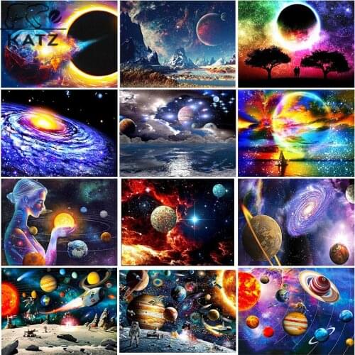 Universe Interstellar Art Diamond Painting Embroidery Crossing Diy Nebula Graffiti Mosaic Art Gift Cross Stitch Home Decoration