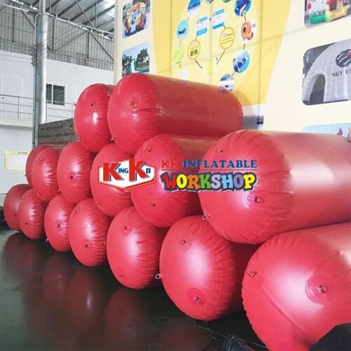 Essential for large water parks Bright red inflatable buoy toy