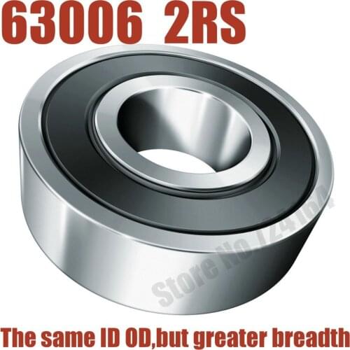 4PCS Free Shipping Excavator bearing 63006 2RS 63006-2RS 30*55*19mm 30X55X19mm Double Shielded Deep Ball Bearings Large breadth
