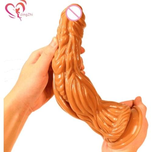 JingZhi Realistic Dildo for Women Huge Monster Dildo Animal Big Cock Anal Dildo with Suction Cup Dick Female Strapon Adult Toys