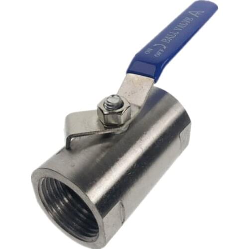 1/2 - 2" BSP Female Thread 304 Stainless Steel Wide Ball Valve For Water Oil Gas