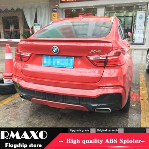 For BMW F26 X4 Spoiler 2015-2018 F26 X4 High Quality ABS Material Car Rear Wing Primer Color Rear Spoiler