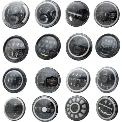 7 Inch H4 Motorcycle LED Headlight Turn Signal Halo DRL for Yamaha Suzuki Kawasaki For Wrangler Hummer offraod 4X4 Front Light