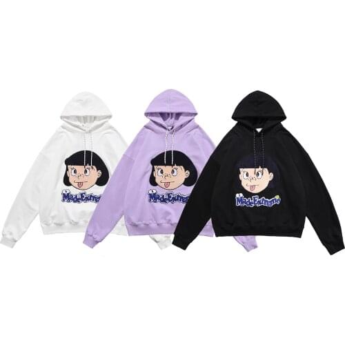 Oversize Hoodie Sweatshirt 2021 Streetwear Harajuku Hip Hop Maneskin Naughty little girl Plus Size Couple Outfit vlentton