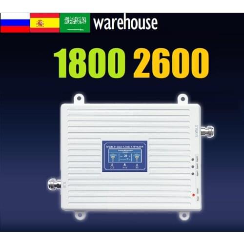 2021 New Free Return 1800 2600 Dual B7 B1 3G 4G LOW Cellular Amplifier Signal booster Repeater 2g 3g 4g LOW Cost HWATEL Original