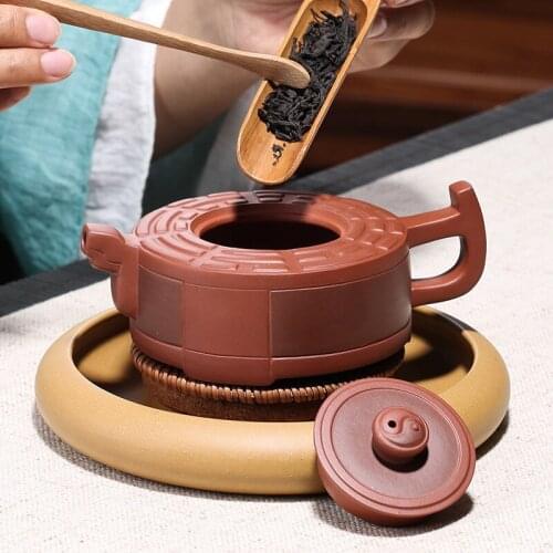 Yixing Zisha teapot wholesale all hand made teapot, raw ore, clean cement, Taiji Bagua, one-off consignment