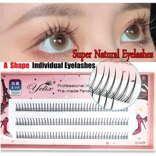 1 Set C Curl Premade Volume Eyelashes Extension Natural Cluster Long Lasting Lash No Technicuqe Needed DIY Eye Makeup Tools