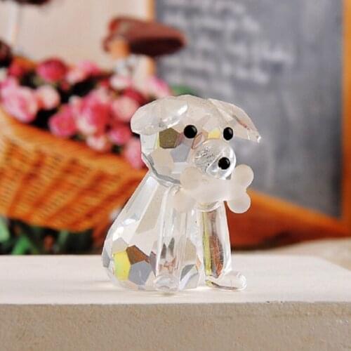 10pcs Crystal Dog Ornaments Furnishing Articles For Wedding Baby Shower Party Birthday Favor Gift Souvenirs