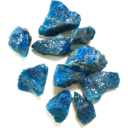 200g Natural Apatite Rough Stones Blue Quartz Phosphorite Agustite Mineral Specimens Healing Crystal Home Decoration