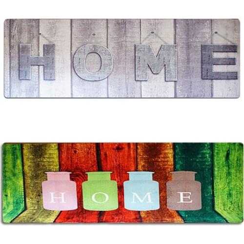 60X180cm Kitchen Mat Anti-slip Bathroom Doormat Printing Absorbent Rugs for Kitchen Living Room Balcony Hallway Floor Door Mats