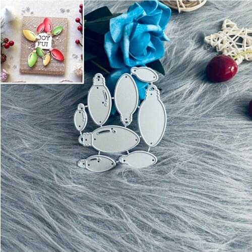 8pcs set light bulb Metal Cutting Dies for DIY Scrapbook Paper Cards Embossed Decorative Craft Die Cut