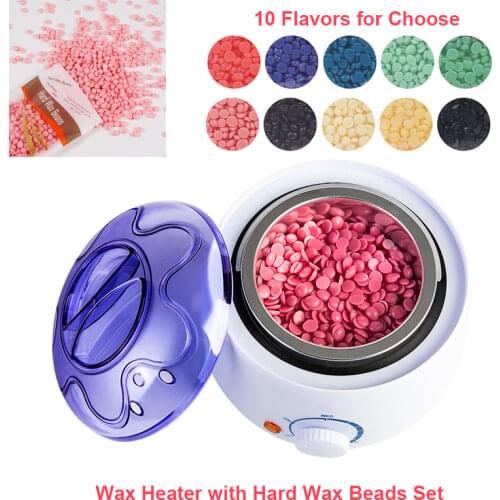 Hair Removal Wax Machine Pot Heater Wax Beans Waxing Pellet Beads Set Kit Wax-melt Heater Bikini Depilatory Epilator No Strip