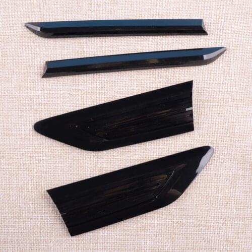 Car 4Pcs Side Wing Fender Air Vent Hood Intake Emblem Badge Cover Trim Sticker Fit for VW Tiguan 2nd Gen 2020 2019 2018 2017