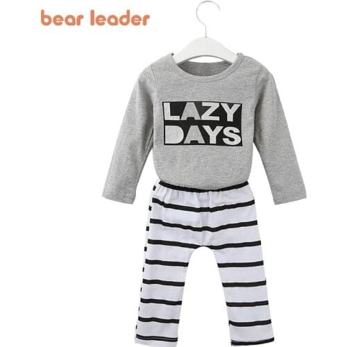 Bear Leader Newborn Baby Boys Clothing Set New Autumn Kids Clothes Letter Print Outfits Toddler Casual Clothes Baby Clothing