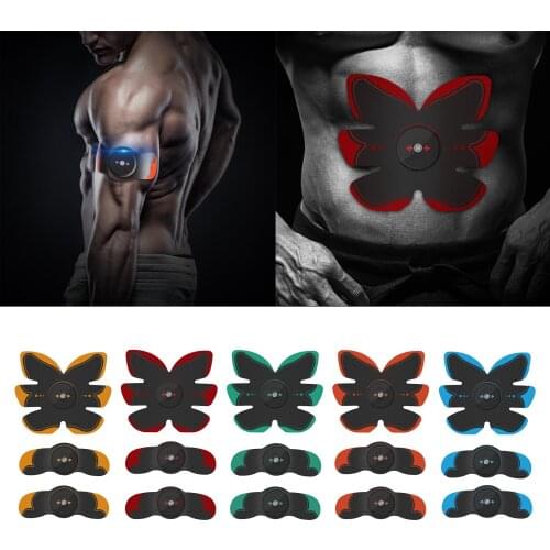 Wireless Muscle Stimulator ABS Abdominal Muscle Trainer Toner Body Fitness Hip Trainer Shaping Patch Sliming Trainer Unisex