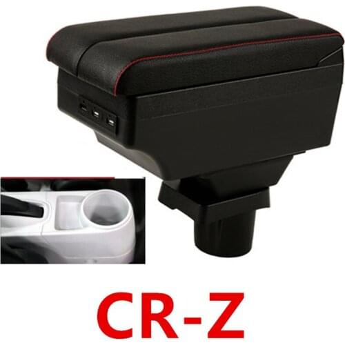 For CR-Z CRZ Armrest box double layer with usb interface
