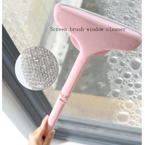 Screen Cleaning Artifact Double-sided Wipe Cleaning Brush Screen Window Brush Free Disassembly and Washing Screen Window 35x21cm