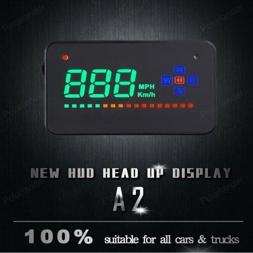 Hot sale 2018 GPS HUD brand new 3.5 inch display Speedometers Dashboard Driving Time Kilometers Car Head Up Display