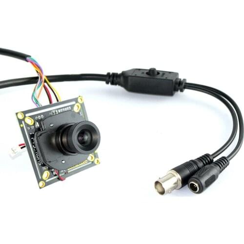 HD 1200tvl cmos board cctv camera small mini camera +3.6mm lens + OSD cable security camera