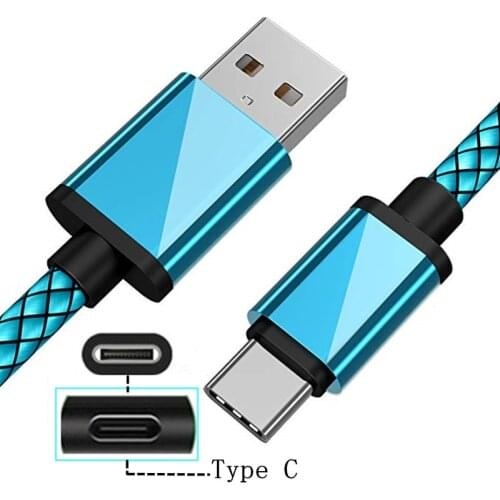 USB Type C USB Charger Cable for Samsung A50 A70 A30 Xiaomi Mi 9 8 A3 Mi A2 K20 Redmi Not 7 8 pro Pocophone F1 Fast Charger Cord