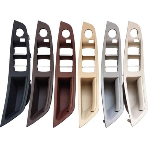 Upgraded Left Driver Side Inner Door Handle Panel Trim Beige Oyster Black For BMW 5 Series F10 F11 F18 520i 523i 525i 528i 535i