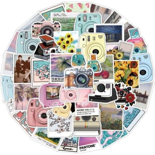 10/30/50PCS Camera Graffiti Stickers Landscape Skateboard Suitcase Freezer Luggage Motorcycle DIY Cool Decal Sticker Kid Toy