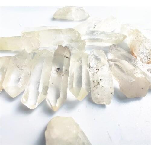 Natural Tibet Natural Clear Crystal White Quartz Cluster Points Pillar Column Terminated Wand Specimen Healing Reiki Mineral