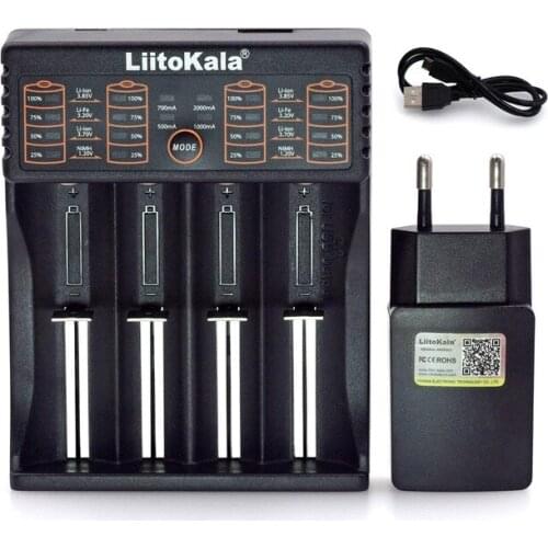 New liitokala lii-402 18650 battery charger 1.2V 3.7V AA/AAA 26650 16340 NiMH lithium battery smart charger