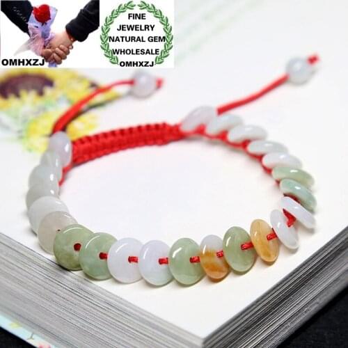 OMHXZJ Wholesale CS02 European Fashion Fine Woman Girl Party Birthday Gift Vintage Natural Genuine Emerald Peack Buckle Bracelet