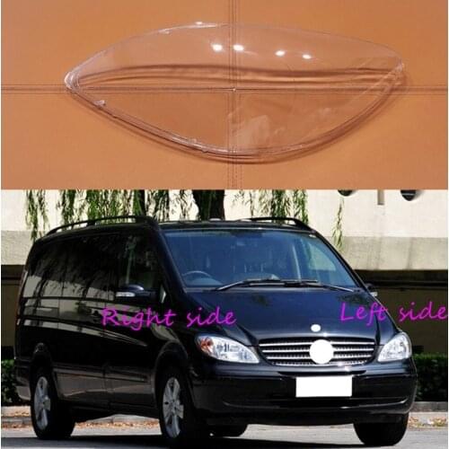 Car Headlight Lens For Mercedes-Benz W639 Viano 2006 2007 2008 2009 Headlamp Cover Car Replacement Front Auto Shell Cover