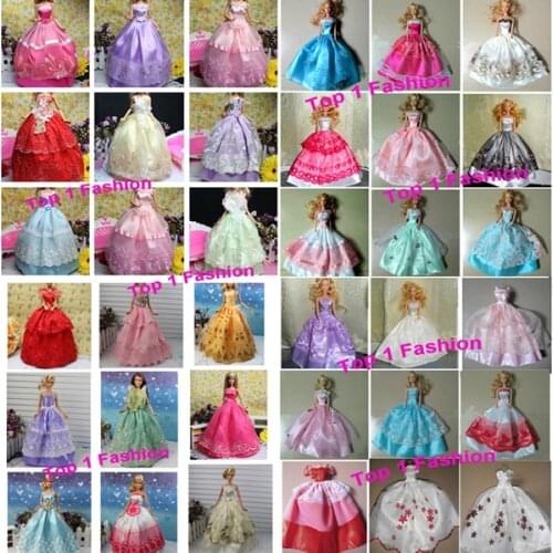 2014 Wholesales 50pieces/slot BJD 1/6 Princess doll dress for For barbie doll