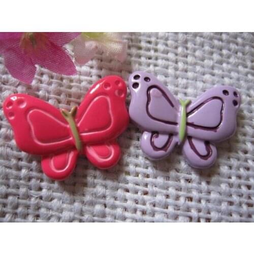 15pcs/lot flat back resin resin butterfly ,DIY resin craft accessories fashion resin cabochons