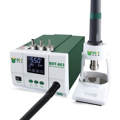 Factory Direct 1200W Digital Touch Screen Display Smd Hot Air Rework Station Blower Soldering For Phone Motherboard Repair