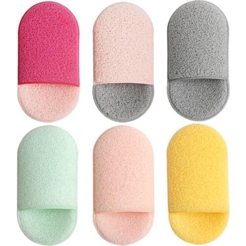 Skin Care Cleaning Powder Puff Oval Shape Face Cleaning Sponge Puff Makeup Cosmetic Remover Facial Skin Cleaner Tool