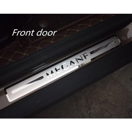 Ultrathin Stainless Steel Car Styling Door Sill Scuff Plate Article threshold For Renault Megane 2015-2020 2021
